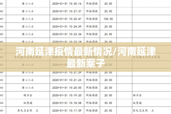 河南延津疫情最新情况/河南延津最新案子