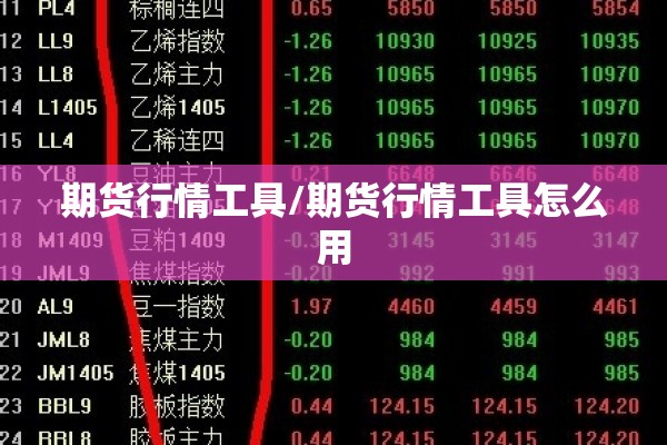 期货行情工具/期货行情工具怎么用