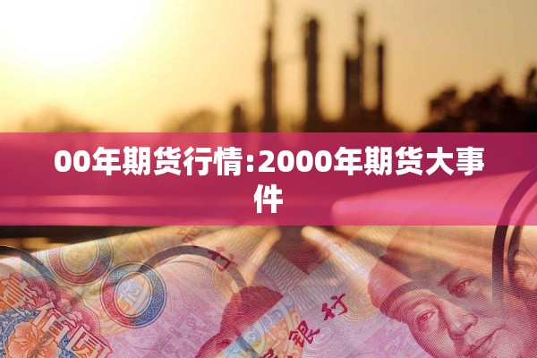 00年期货行情:2000年期货大事件