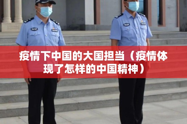 疫情下中国的大国担当（疫情体现了怎样的中国精神）