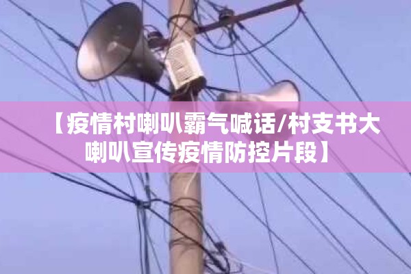 【疫情村喇叭霸气喊话/村支书大喇叭宣传疫情防控片段】