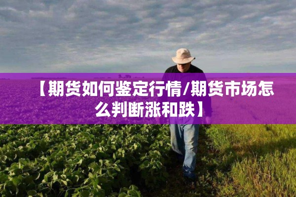 【期货如何鉴定行情/期货市场怎么判断涨和跌】