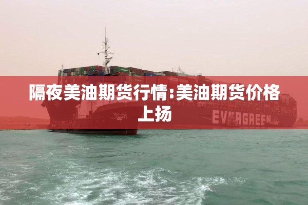 隔夜美油期货行情:美油期货价格上扬