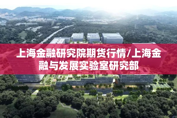 上海金融研究院期货行情/上海金融与发展实验室研究部