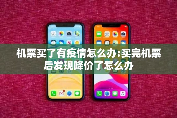 机票买了有疫情怎么办:买完机票后发现降价了怎么办 机票买了有疫情怎么办:买完机票后发现降价了怎么办