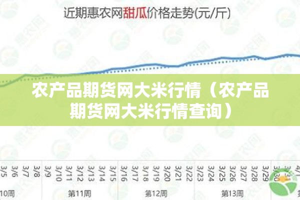 农产品期货网大米行情（农产品期货网大米行情查询）