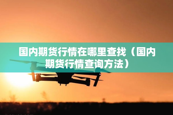 国内期货行情在哪里查找（国内期货行情查询方法）