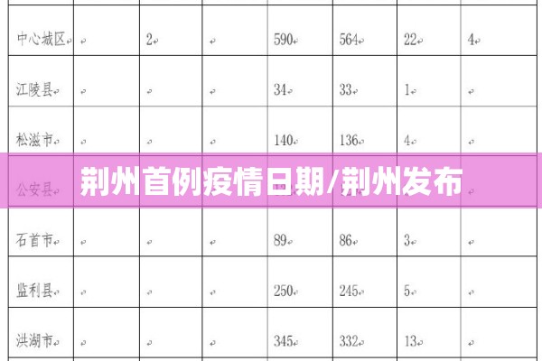 荆州首例疫情日期/荆州发布