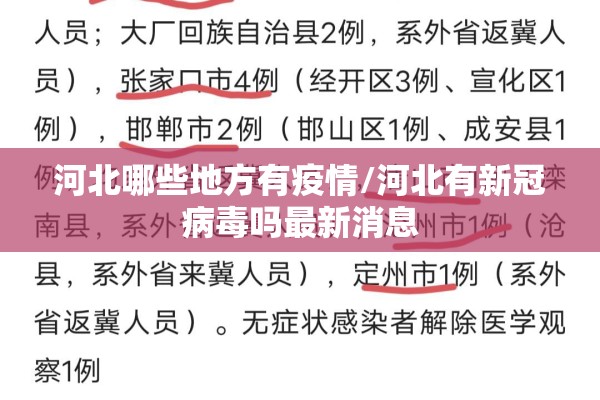 河北哪些地方有疫情/河北有新冠病毒吗最新消息 河北哪些地方有疫情/河北有新冠病毒吗最新消息