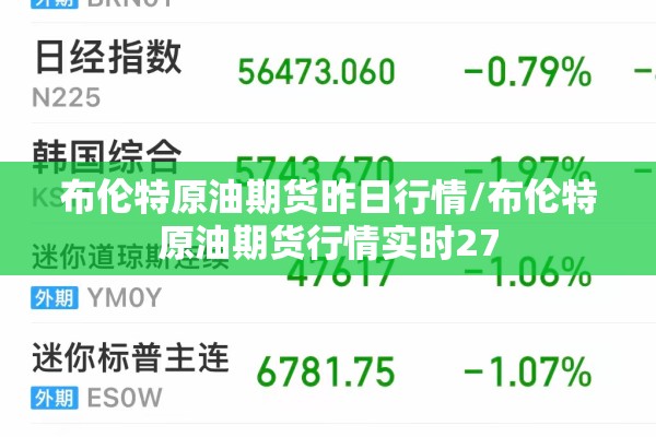布伦特原油期货昨日行情/布伦特原油期货行情实时27 布伦特原油期货昨日行情/布伦特原油期货行情实时27