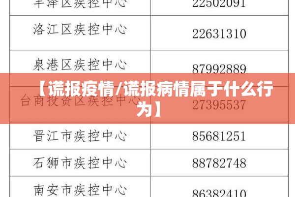 【谎报疫情/谎报病情属于什么行为】 【谎报疫情/谎报病情属于什么行为】