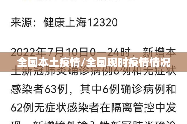 全国本土疫情/全国现时疫情情况