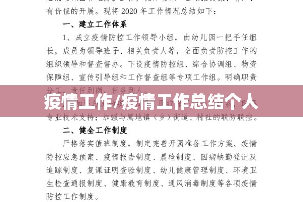 疫情工作/疫情工作总结个人