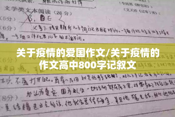 关于疫情的爱国作文/关于疫情的作文高中800字记叙文 关于疫情的爱国作文/关于疫情的作文高中800字记叙文