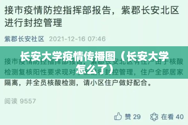 长安大学疫情传播图(长安大学怎么了) 长安大学疫情传播图(长安大学怎么了)