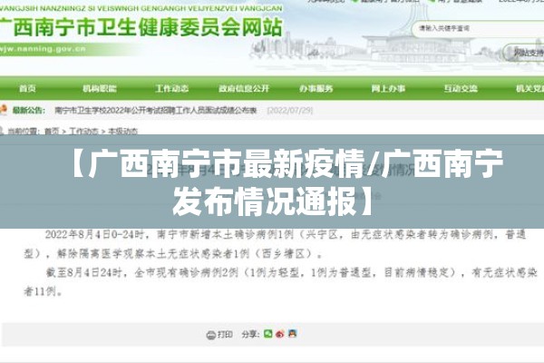 【广西南宁市最新疫情/广西南宁发布情况通报】 【广西南宁市最新疫情/广西南宁发布情况通报】