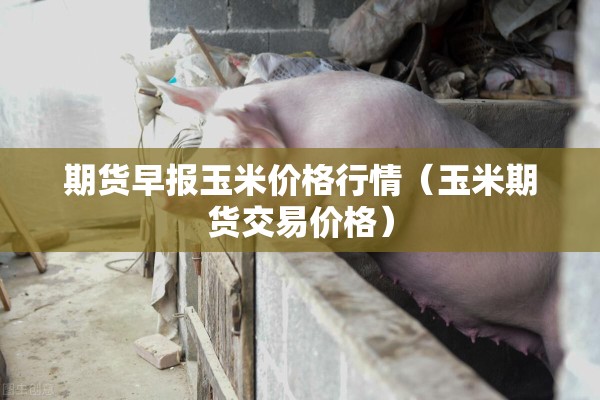 期货早报玉米价格行情(玉米期货交易价格) 期货早报玉米价格行情(玉米期货交易价格)