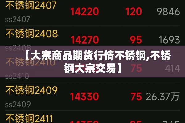 【大宗商品期货行情不锈钢,不锈钢大宗交易】 【大宗商品期货行情不锈钢,不锈钢大宗交易】