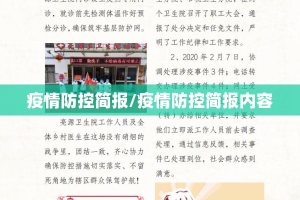 疫情防控简报/疫情防控简报内容