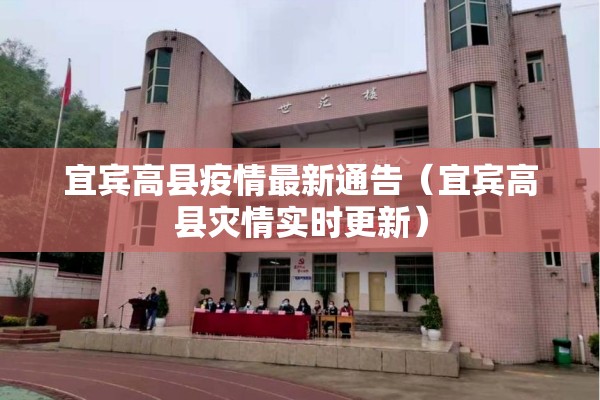 宜宾高县疫情最新通告(宜宾高县灾情实时更新) 宜宾高县疫情最新通告(宜宾高县灾情实时更新)