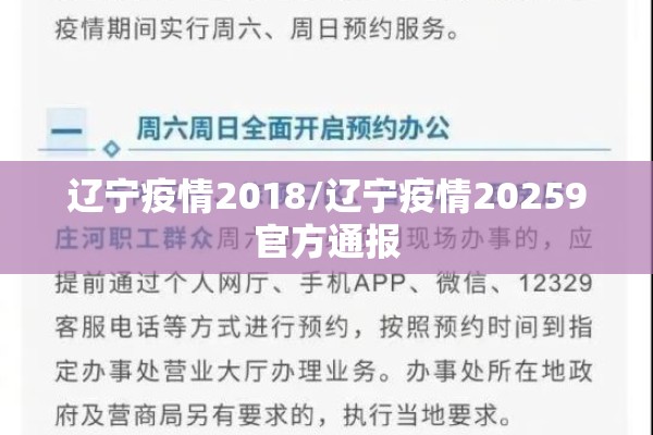 辽宁疫情2018/辽宁疫情20259官方通报