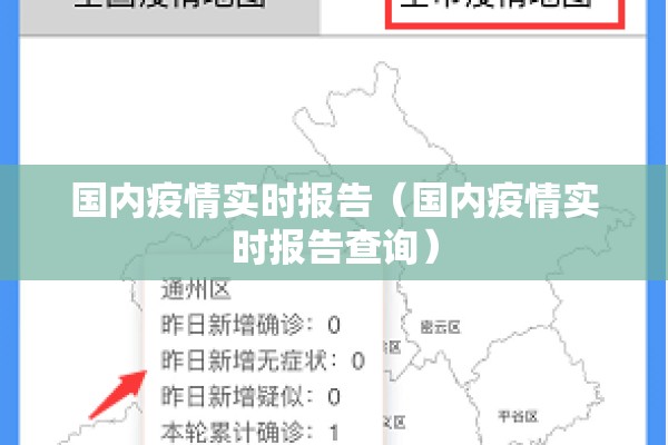 国内疫情实时报告（国内疫情实时报告查询）
