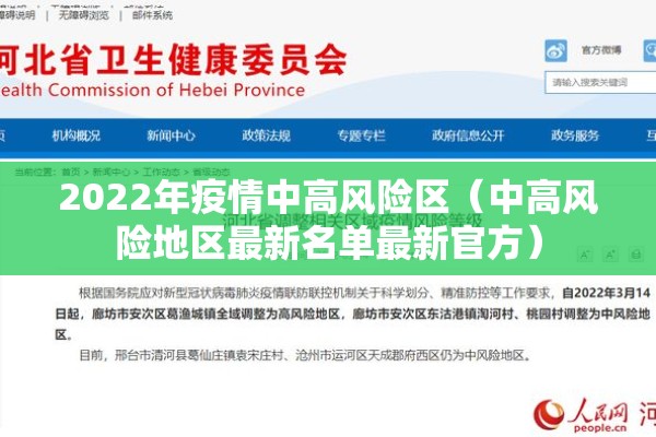 2022年疫情中高风险区(中高风险地区最新名单最新官方) 2022年疫情中高风险区(中高风险地区最新名单最新官方)