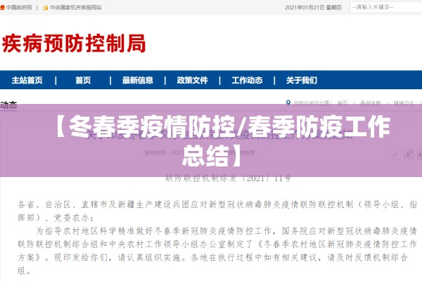 【冬春季疫情防控/春季防疫工作总结】 【冬春季疫情防控/春季防疫工作总结】