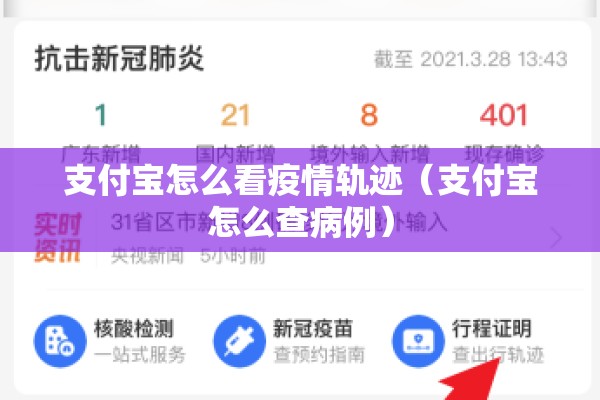 支付宝怎么看疫情轨迹(支付宝怎么查病例) 支付宝怎么看疫情轨迹(支付宝怎么查病例)