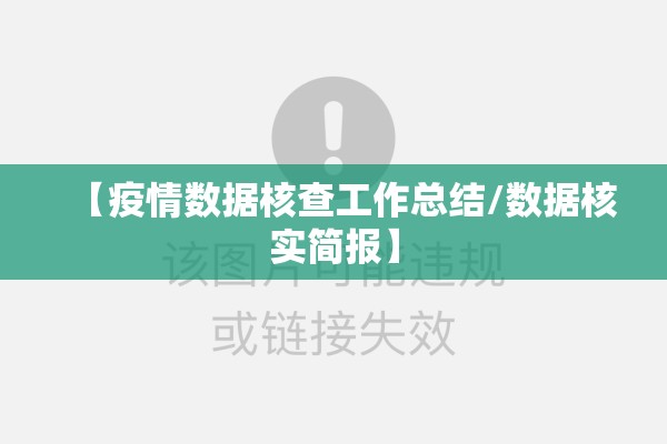 【疫情数据核查工作总结/数据核实简报】