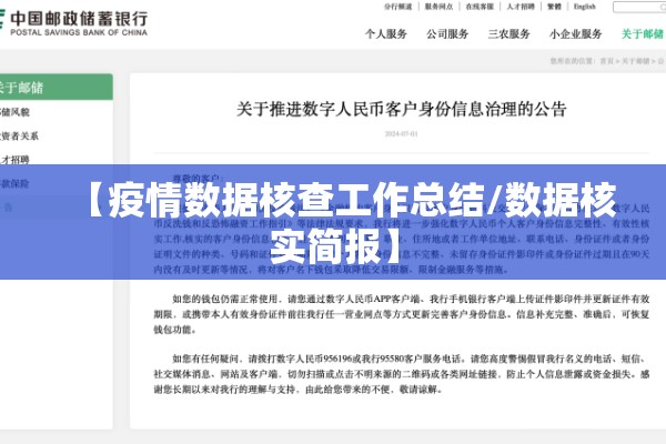 【疫情数据核查工作总结/数据核实简报】